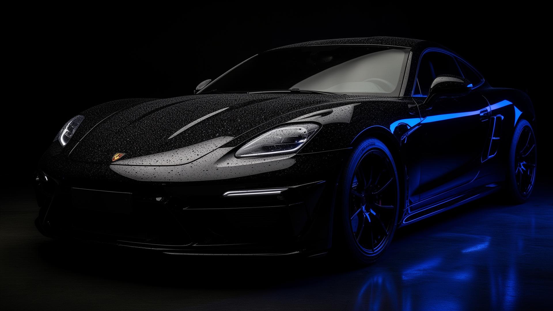 Freshly detailed glossy black vehicle by Cornerstone Detailing